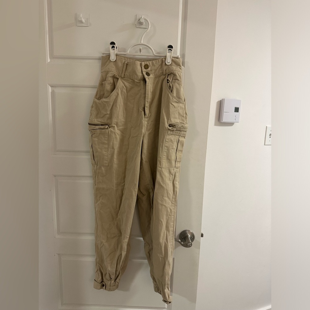 Meshki Tan Cargo Pants